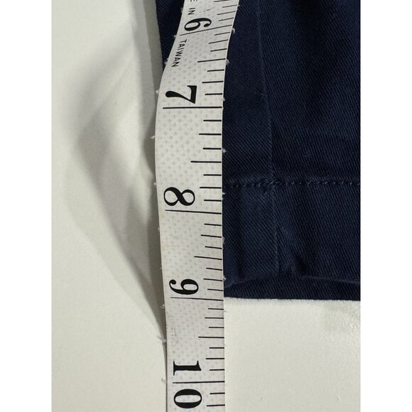 J Crew Shorts Mens Size 32 Navy Blue Solid 9" Inseam Casual Chino - Picture 10 of 10